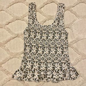 Scrunch Cheetah Tank Top